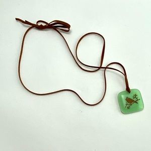 4/$15 glass bird pendant